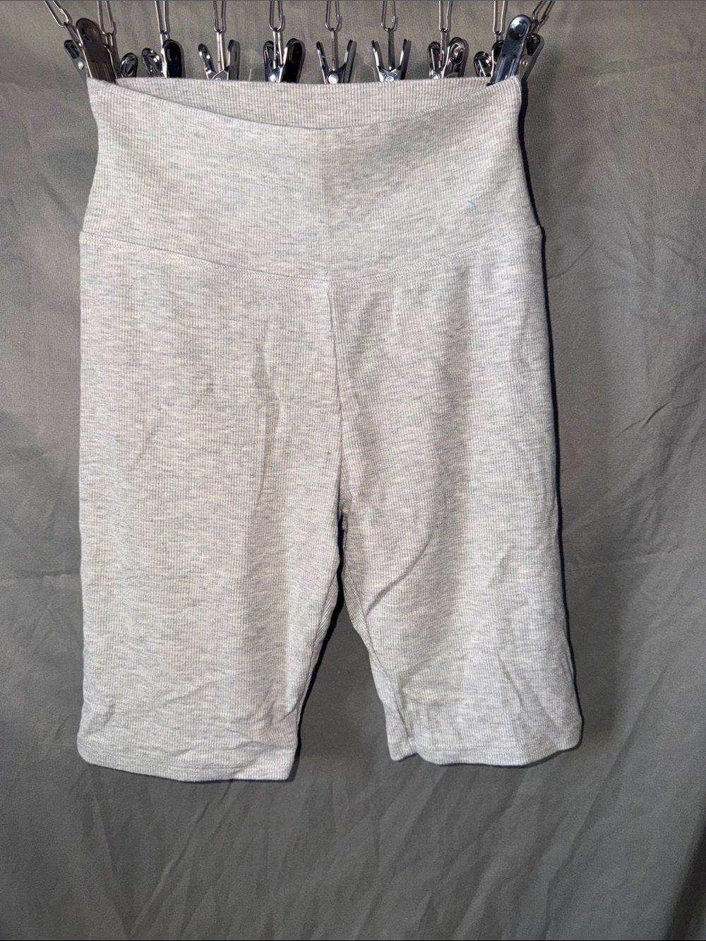Joah Brown Light Gray Ribbed Kids Bike Shorts